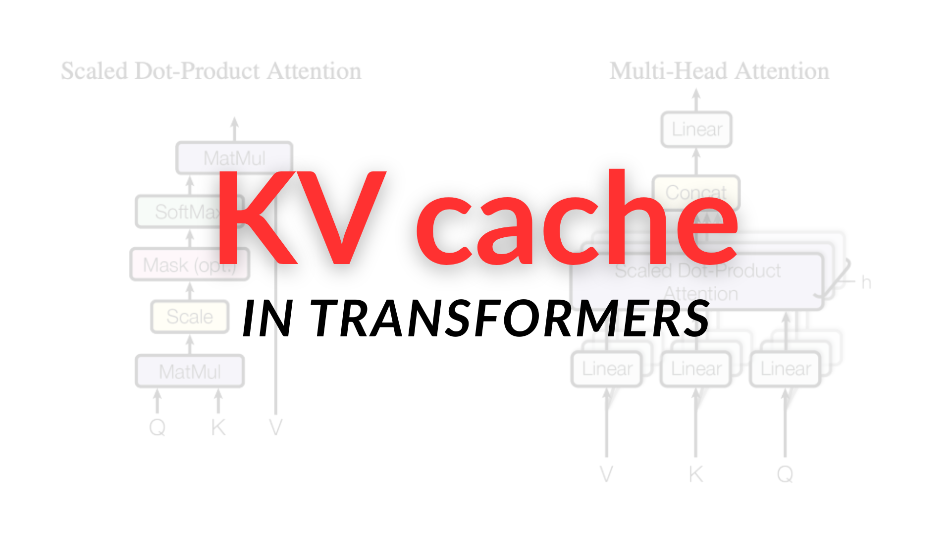 KV cache in transformers